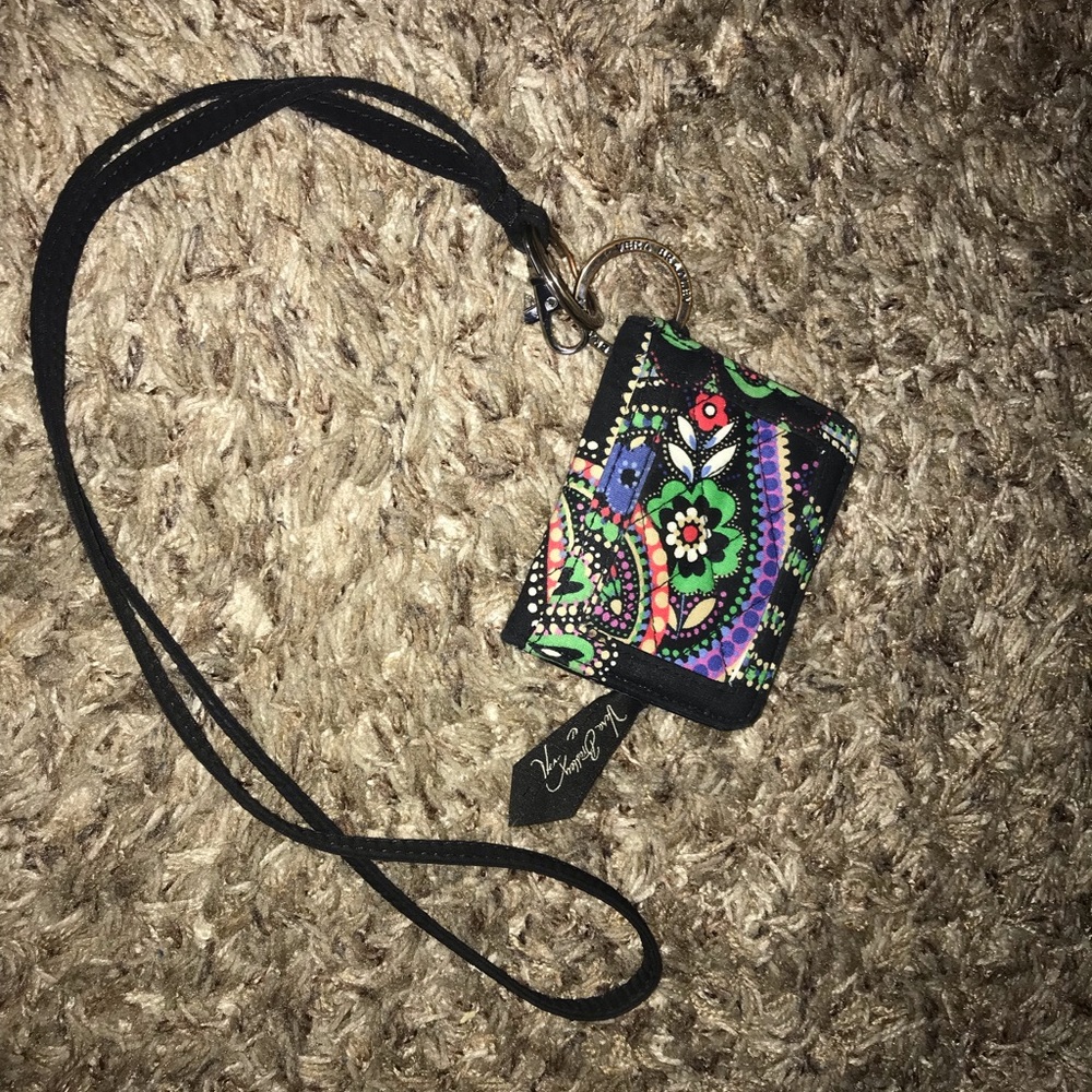 Vera Bradley Kiev Paisley ID Card and Lanyard
